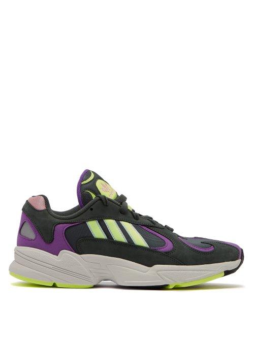 Matchesfashion.com Adidas Originals - Yung 1 Mesh And Nubuck Low Top Trainers - Mens - Green