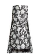 Osman Michelle Floral And Bug-brocade Cape Dress