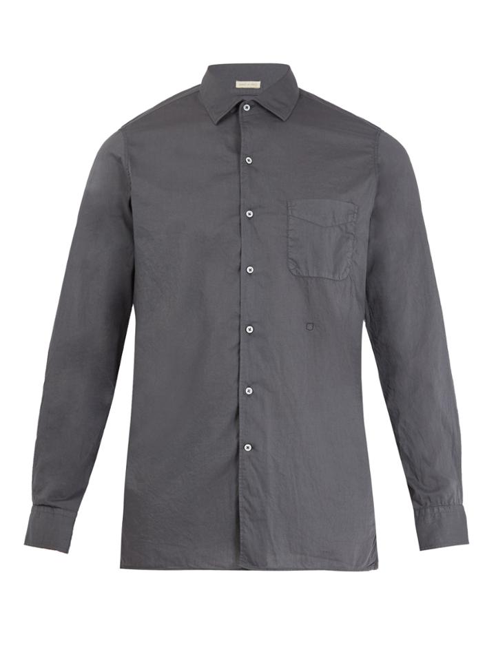 Massimo Alba Point-collar Fine-cotton Shirt