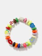 Lauren Rubinski - Sterling Silver & Enamel Beaded Bracelet - Womens - Multi