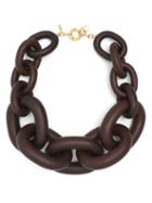 Matchesfashion.com Vanda Jacintho - Chunky Chain Link Necklace - Womens - Burgundy