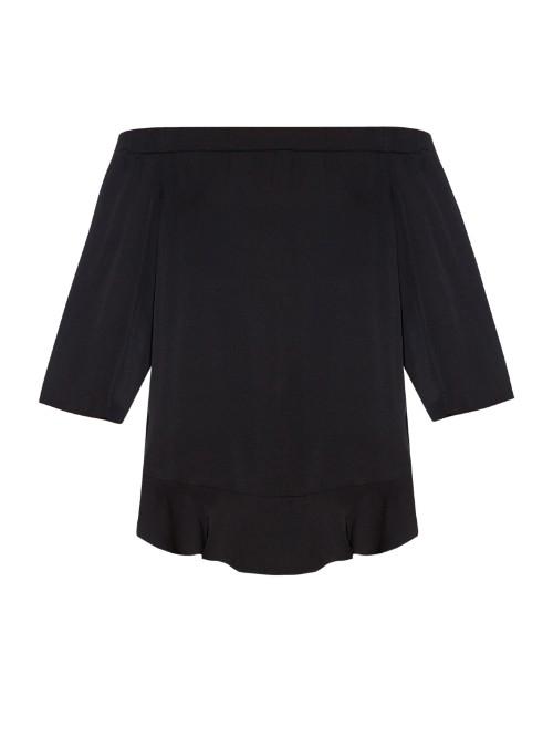 Rebecca Taylor Off-the-shoulder Silk Top