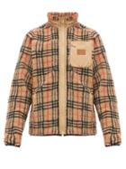 Matchesfashion.com Burberry - Westley Vintage Check Fleece Jacket - Mens - Camel