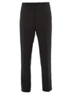 Matchesfashion.com Lanvin - Metallic Stripe Wool Blend Tuxedo Trousers - Mens - Black