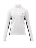 J.lindeberg - Emanuel Technical-shell Polo Shirt - Mens - White Black