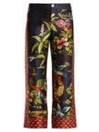 F.r.s - For Restless Sleepers Ceo Jungle-print Silk Trousers