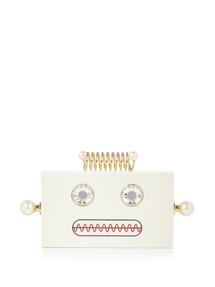 Charlotte Olympia Roby Robot Perspex Clutch
