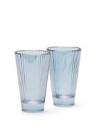 Matchesfashion.com Luisa Beccaria - Set Of Two Highball Glasses - Blue