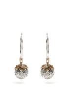 Alexander Mcqueen Charm-droplet Hoop Earrings