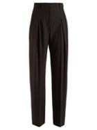 Matchesfashion.com Stella Mccartney - Lindsey High Rise Tailored Trousers - Womens - Black