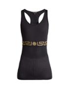 Versace Greek Key Mesh Performance Tank Top