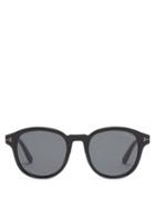 Mens Eyewear Tom Ford Eyewear - Jameson Round Acetate Sunglasses - Mens - Black