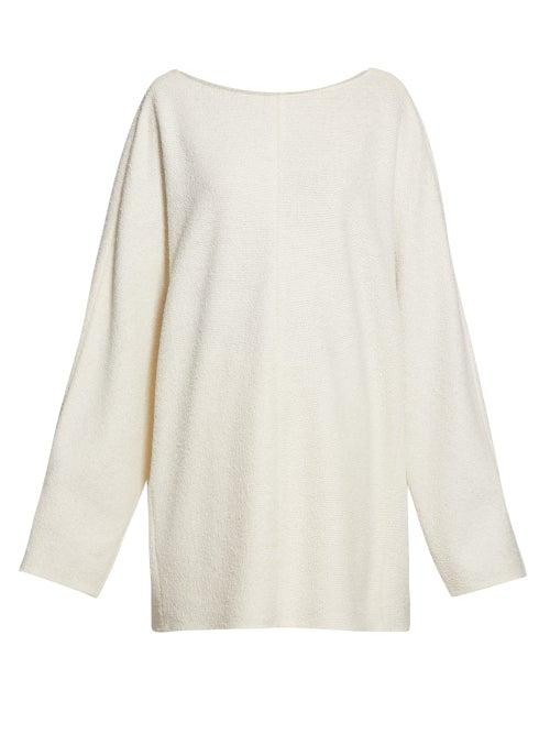 Matchesfashion.com The Row - Taryn Boucl Sweater - Womens - Ivory