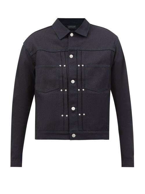 John Elliott - Thumper Type Ii Knife-pleat Denim Jacket - Mens - Black