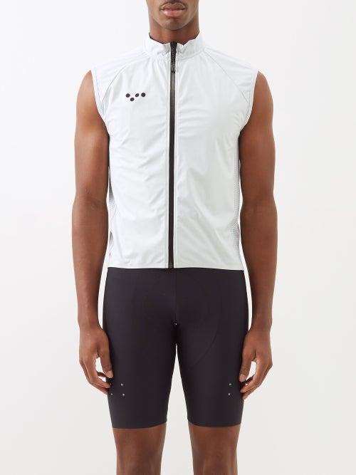 Pedla - Bold Technical Jersey Cycling Gilet - Mens - Off White