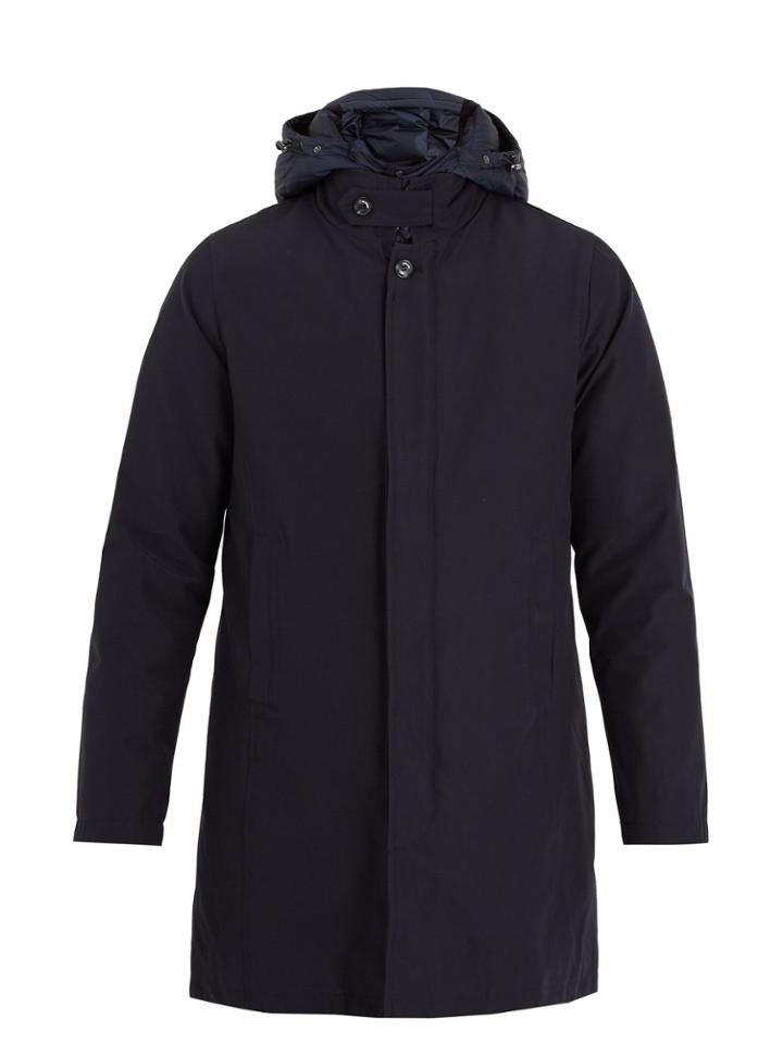 49 Winters Oxford Detachable-lining Coated-canvas Coat