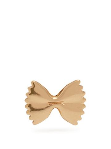 Matchesfashion.com Alison Lou - Yellow Gold Bow Tie Single Earring - Womens - Gold