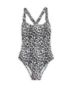 Matchesfashion.com Fisch - Oubli Leopard-print Ruched Swimsuit - Womens - Leopard