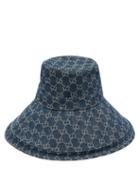 Matchesfashion.com Gucci - Gg-jacquard Denim Hat - Womens - Blue Multi