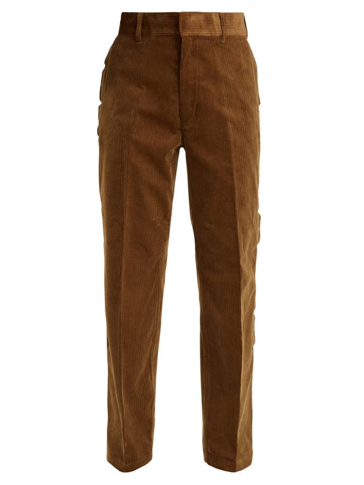 Toga Scallop-edge Cotton-corduroy Trousers