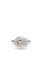 Matchesfashion.com Pearls Before Swine - Signet Hammered Sterling-silver Ring - Mens - Silver