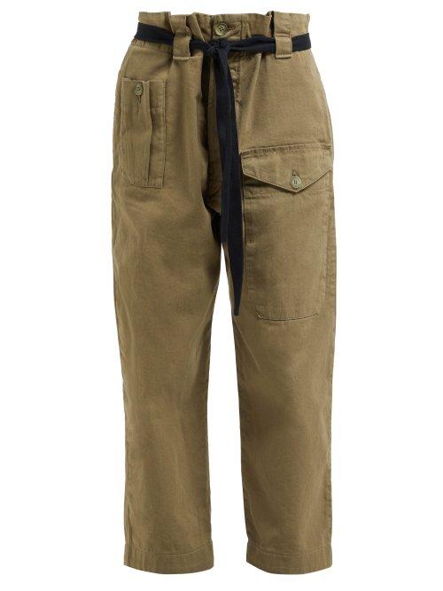 Matchesfashion.com Raey - Front Pocket Army Trousers - Womens - Khaki