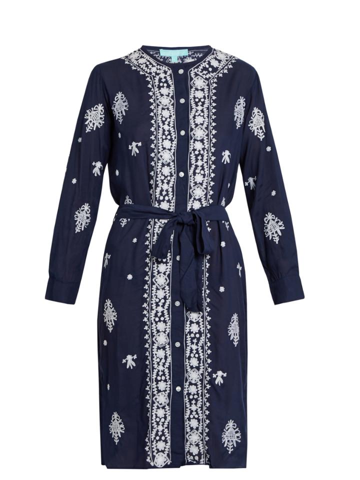 Melissa Odabash Fleur Embroidered Dress