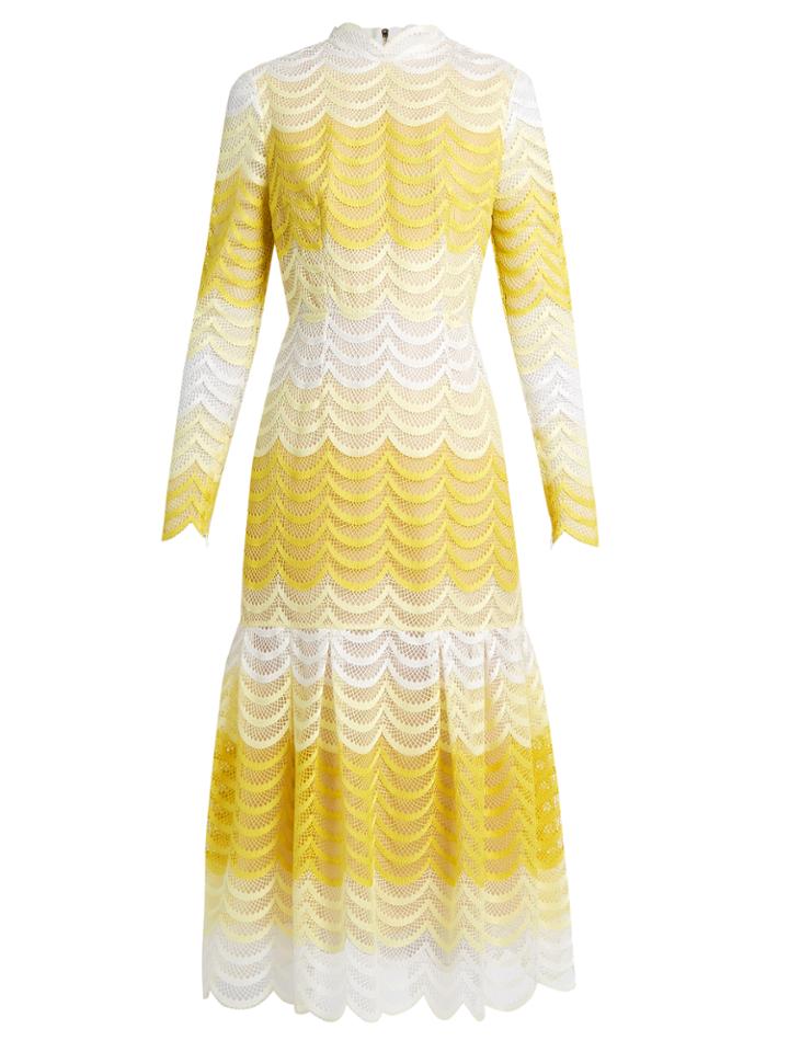 Erdem Hari Degrad Guipure-lace Dress