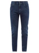 Mens Rtw Dolce & Gabbana - Logo-plaque Slim-leg Jeans - Mens - Blue
