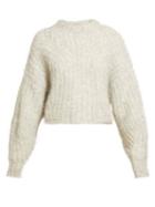 Matchesfashion.com Isabel Marant - Inko Knitted Mohair Sweater - Womens - Light Grey