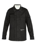 Matchesfashion.com Off-white - 'military Shirt' Print Coated Cotton Jacket - Mens - Black