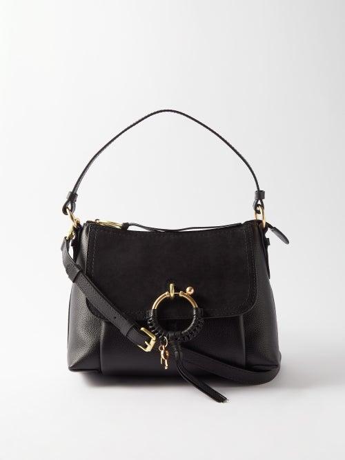 See By Chlo - Joan Small Leather And Suede Shoulder Bag - Womens - Black