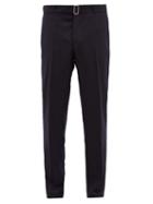 Matchesfashion.com Officine Gnrale - Paul Pinstriped Wool Twill Trousers - Mens - Navy