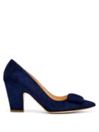 Matchesfashion.com Rupert Sanderson - Pierrot Suede Pumps - Womens - Navy