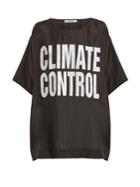 Katharine Hamnett Climate Control Print Silk T-shirt