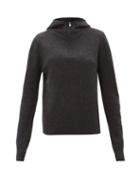 Totme - Cashmere Hooded Sweater - Womens - Dark Grey