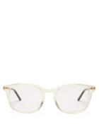 Matchesfashion.com Gucci - Square Frame Acetate Glasses - Mens - Clear
