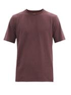 Matchesfashion.com Folk - Crew-neck Cotton-jersey T-shirt - Mens - Dark Purple