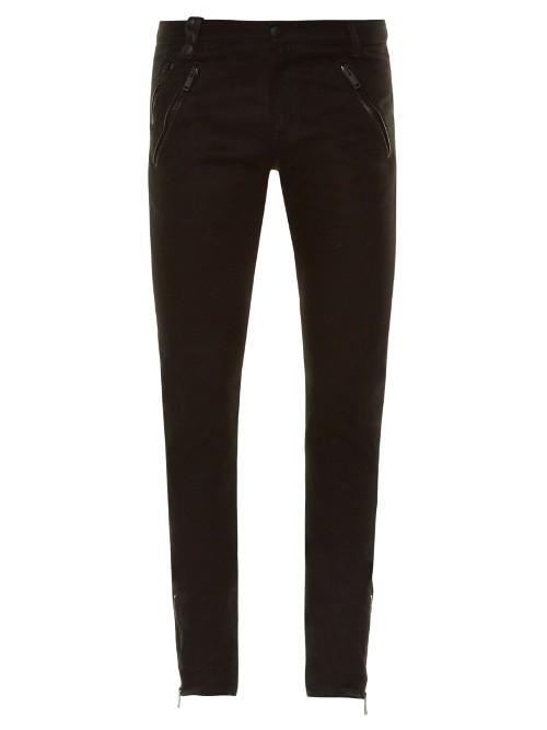 Alexander Mcqueen Zip-cuff Skinny Trousers