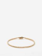 Shay - Single Line Diamond & 18kt Gold Tennis Bracelet - Womens - Gold Multi