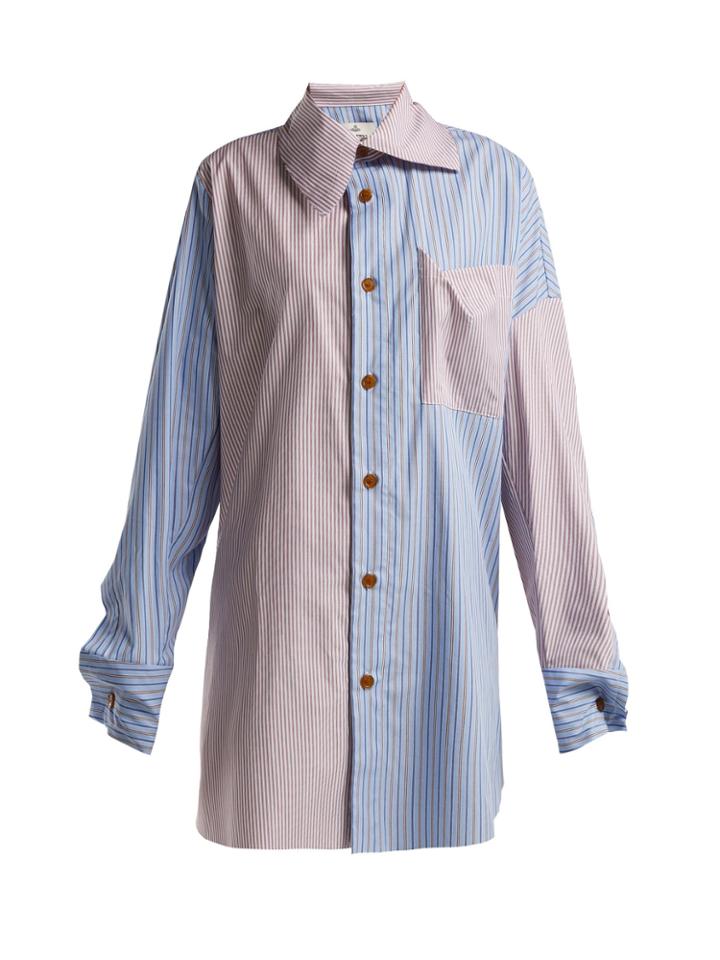 Vivienne Westwood Monti Striped Patchwork Shirt
