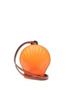 Matchesfashion.com Loewe Paula's Ibiza - Seashell Leather Coin Purse - Womens - Orange Multi
