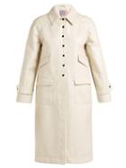 Matchesfashion.com Alexachung - Heart Appliqud Pvc Chesterfield Coat - Womens - Cream