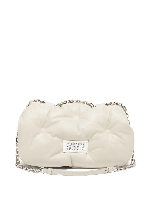 Matchesfashion.com Maison Margiela - Glam Slam Medium Quilted-leather Shoulder Bag - Womens - Light Grey