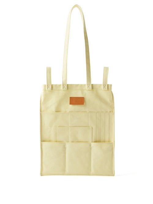 Mm6 Maison Margiela - Berlin Small Cotton-canvas Utility Tote Bag - Womens - Light Yellow