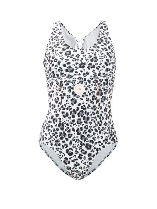 Matchesfashion.com Adidas By Stella Mccartney - Truepurpose Leopard-print Recycled-fibre Swimsuit - Womens - Animal