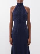 Max Mara - Stallo Top - Womens - Navy