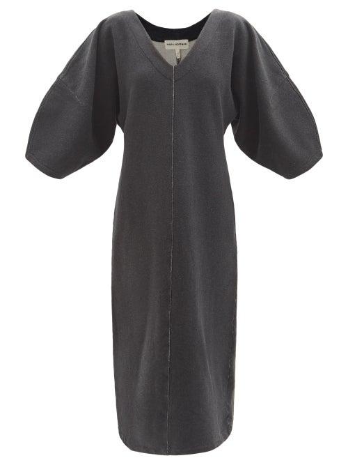 Mara Hoffman - Harling Organic Cotton-blend Midi Dress - Womens - Black