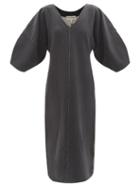 Mara Hoffman - Harling Organic Cotton-blend Midi Dress - Womens - Black