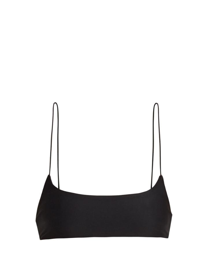 Jade Swim Micro Muse Scoop-neck Bikini Top